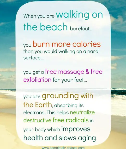 health benefits for walking on the beach