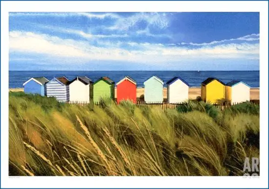 Beach Hut Art