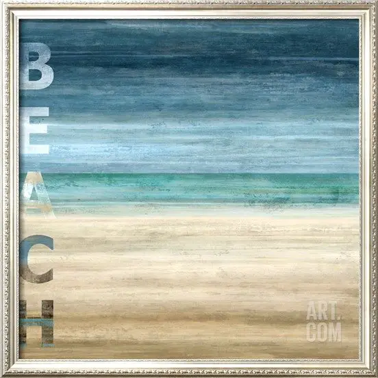 Ocean Blue and Beach Art