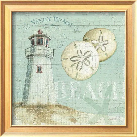 Calm Beach Art Framed