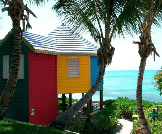 Colored Beach Cottage Bahamas