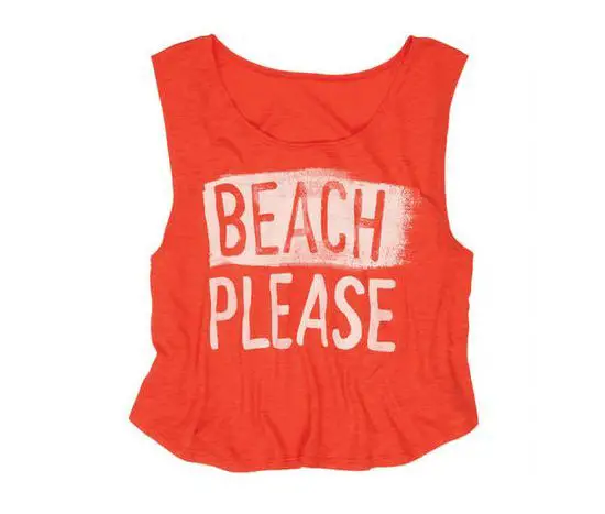 Beach Please Tank Shirt Women