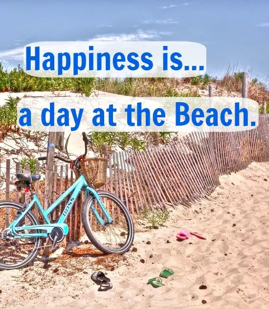 bike at the beach