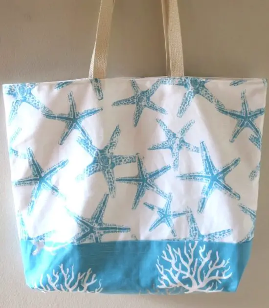 Starfish Coral Beach Bag