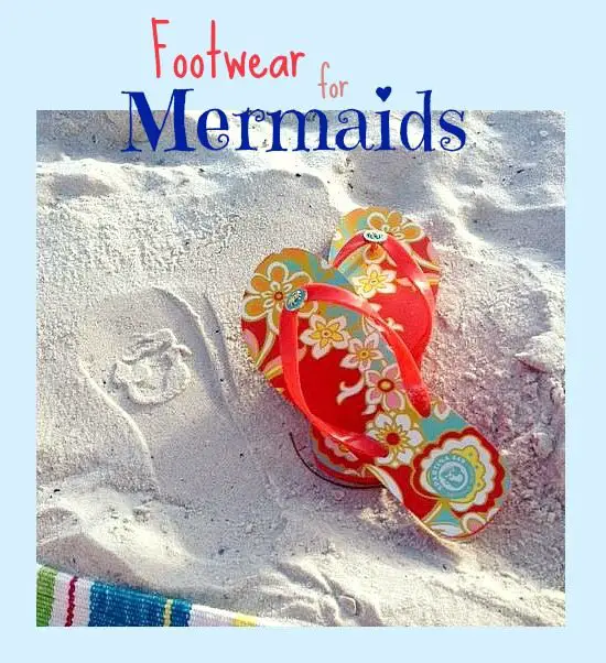 Fiddlers Cove flip Flops with Mermaid