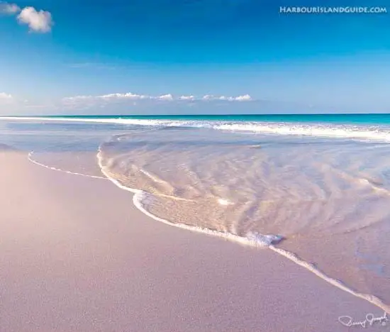 Pink Sand Beach Harbor Island Bahamas