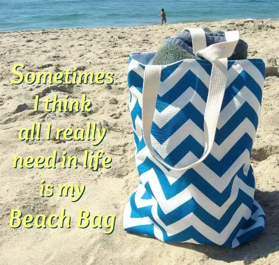 Sometimes I Think all I really Need in Life is my Beach Bag
