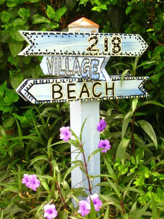 Beach Sign Post Delray FL