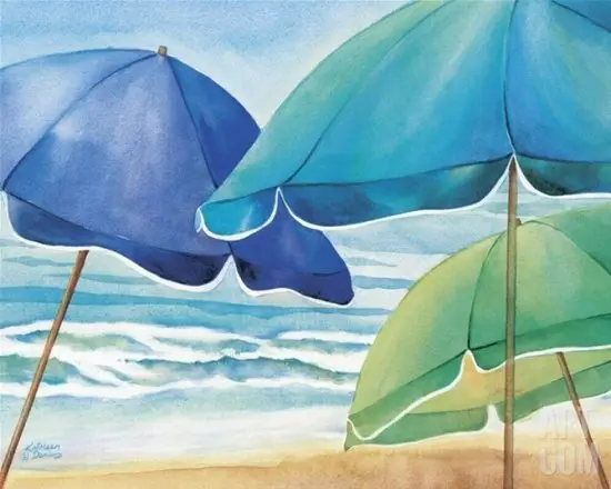 Beach Umbrellas Painting