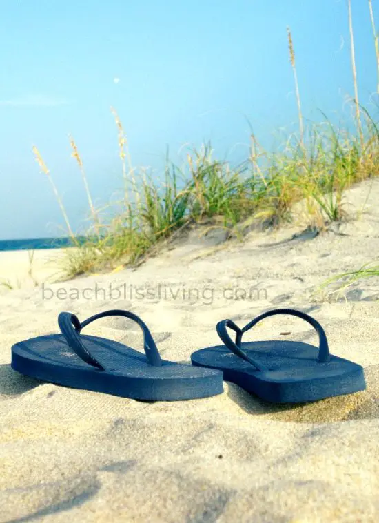 Flip Flops on the Beach Photo