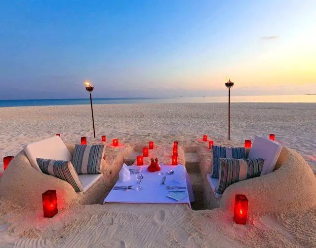 Sand Furniture on the Beach