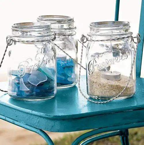 Beach Glass Lanterns