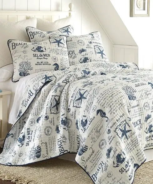 Beach Word Bedding Zulily