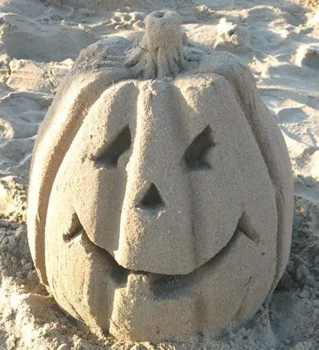 Pumpkin Sand Sculpture