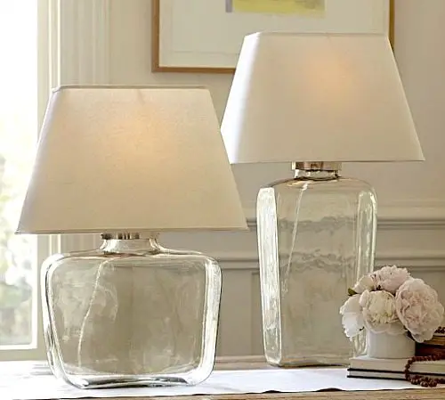 Pottery Barn Glass Table Lampe