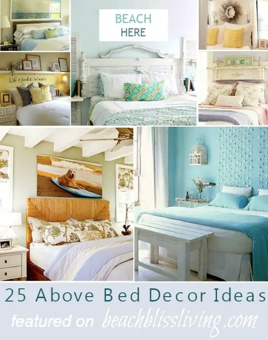 Above Bed Decor with a Beach Theme