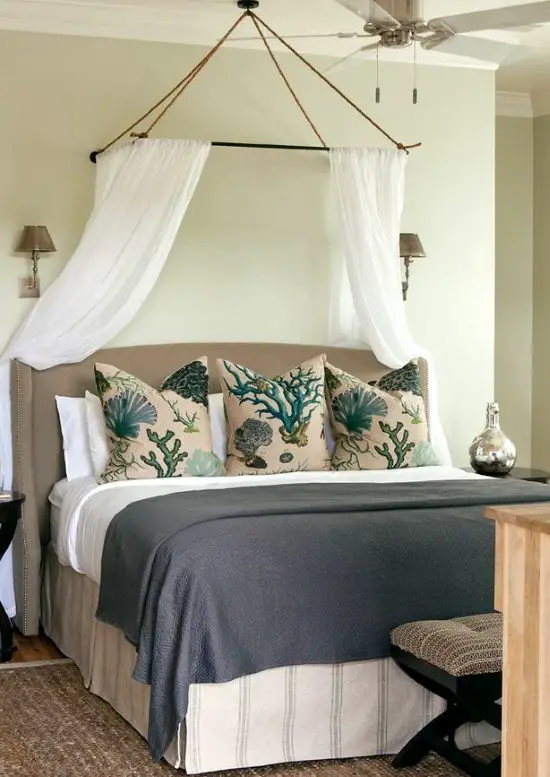 Canopy above Bed