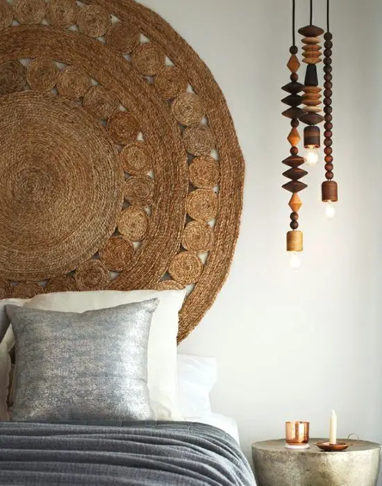 Hang Rug above Bed