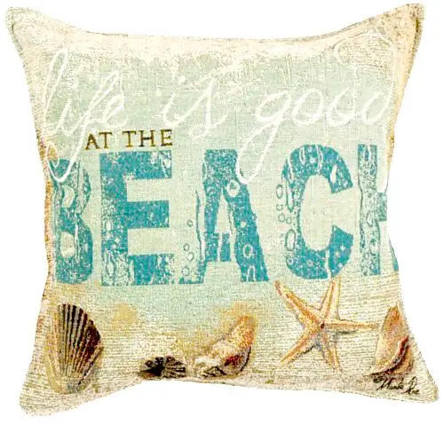 Life is Good at the Beach Pillow
