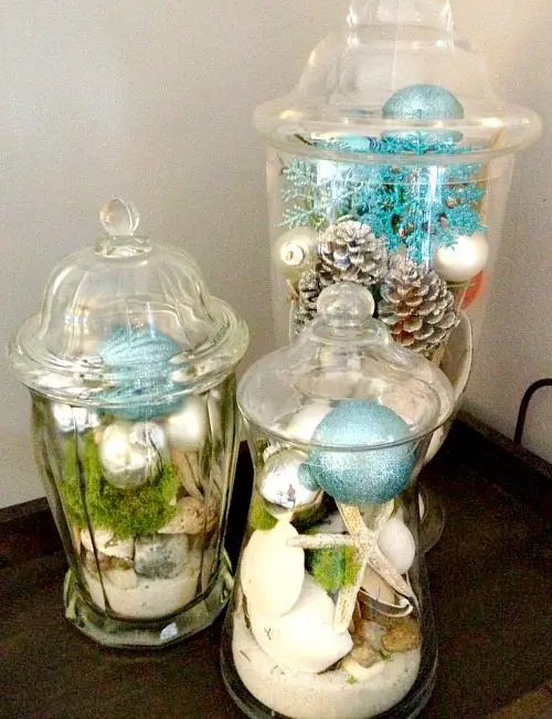 Beach Christmas Jars