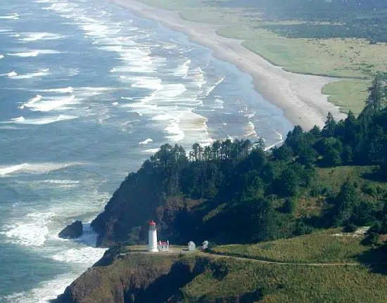 Long Beach WA with Lighthouse