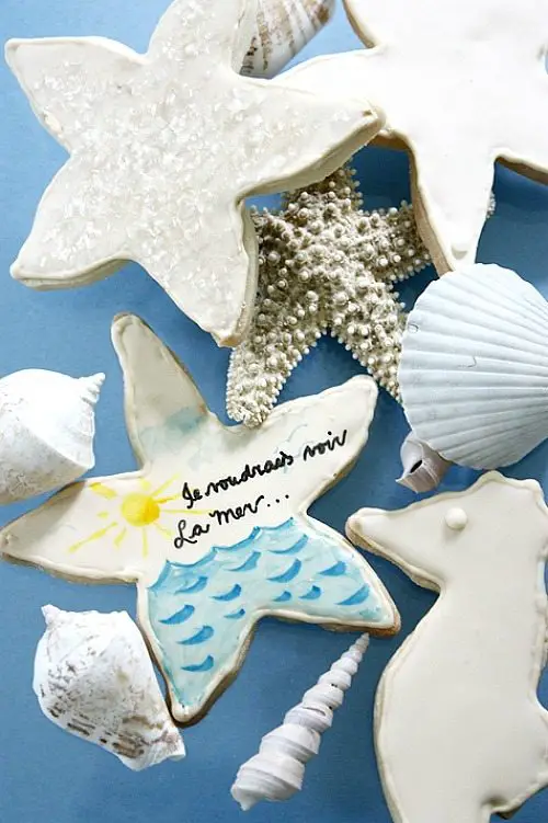 Painted Sea Star Cookie Decoration