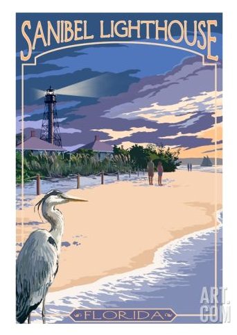 Sanibel Travel Art Print