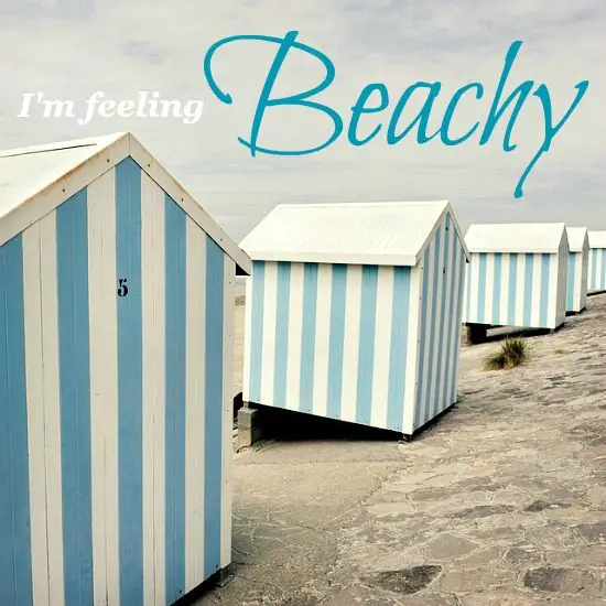 Blue Striped Beach Huts