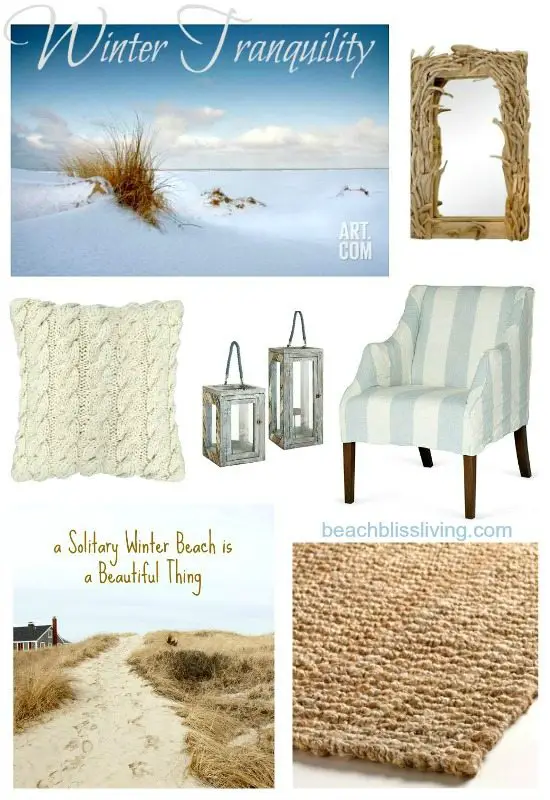 Beach Style Winter Decor