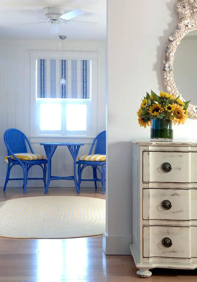 Blue and Yellow Cottage Decor
