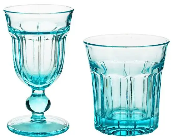 Ocean Blue Glassware Drinking Glasses