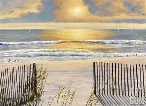 Romantic Beach Painting