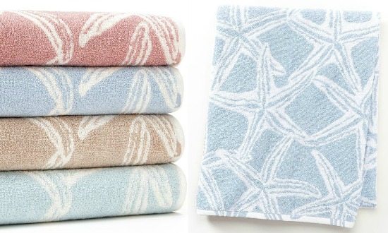 Beach Starfish Bath Towels