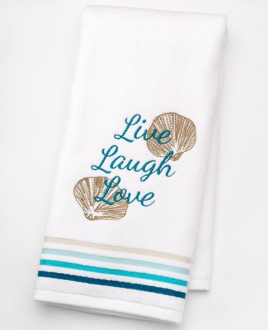 Beach Word Bath Towels