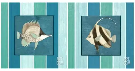 Blue Fish Prints