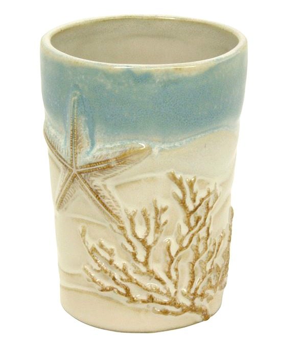 Ceramic Beach Bath Tumbler