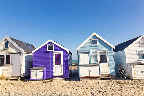 Colorful Beach Huts England
