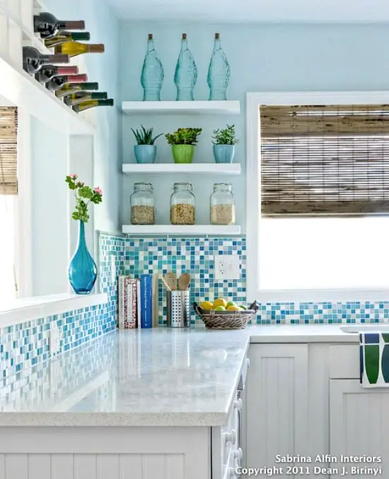 Pale Blue Kitchen 