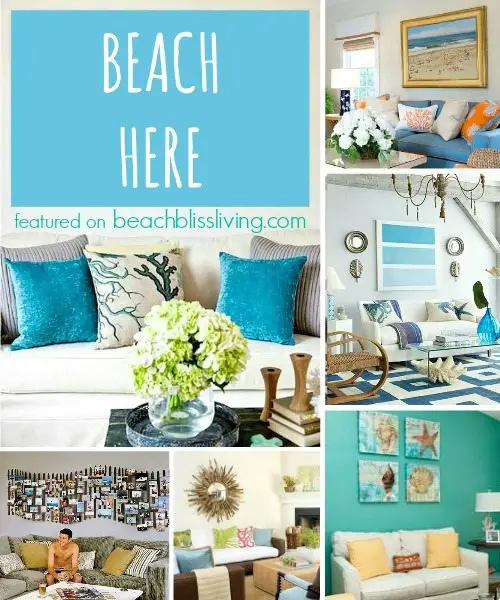 Inspiring Beach Wall Decor Ideas for the Space above the Sofa