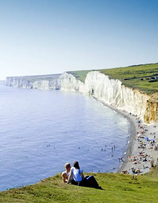 Seven Sisters Beach in Sussex England