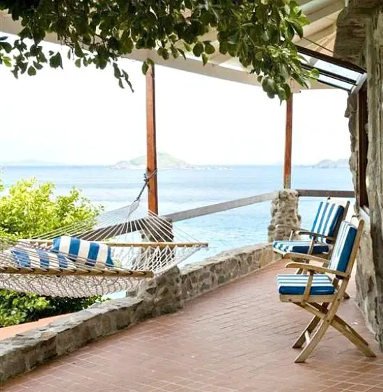 Hammock on the Porch in the Caribbean 