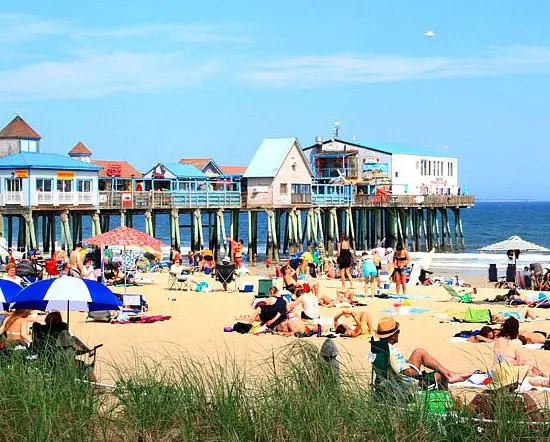 Old Orchard Beach Maine with Historic Pier