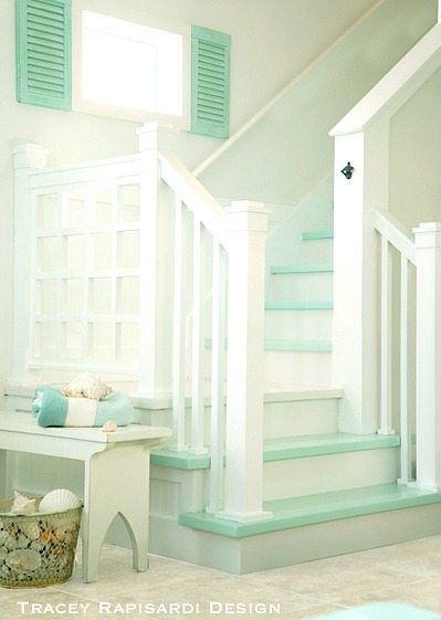 Turquoise Cottage Stairs