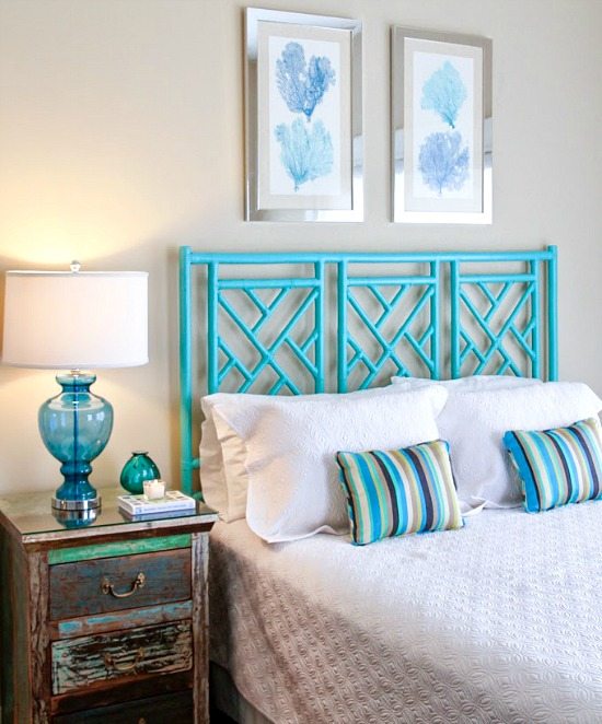 Blue Beach Bedroom Decor