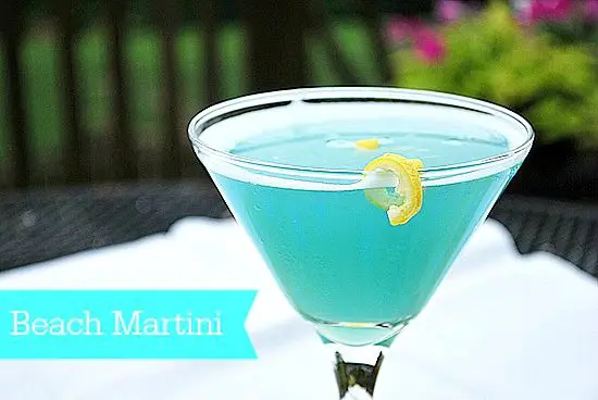 Blue Beach Martini
