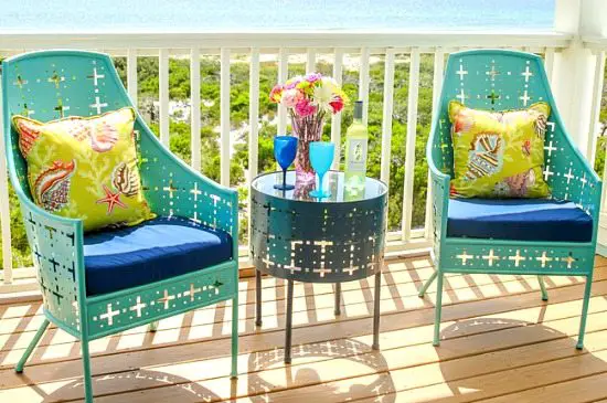 Blue Porch Chairs