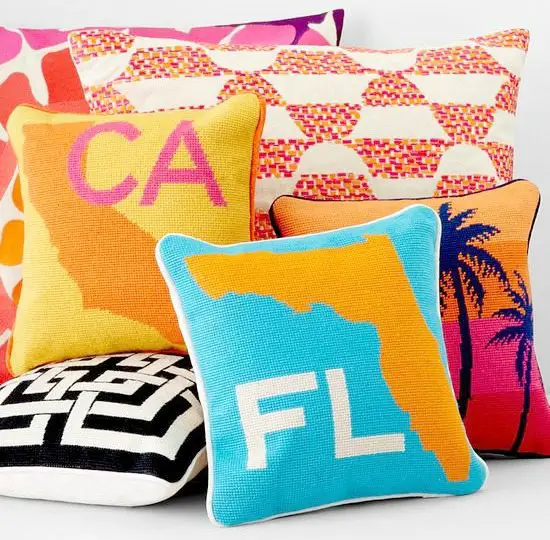 Beach Destinations and State Pillows