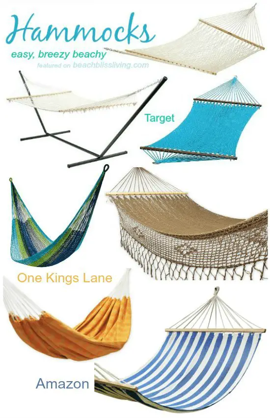 Hammocks for a Beach Porch and Backyard