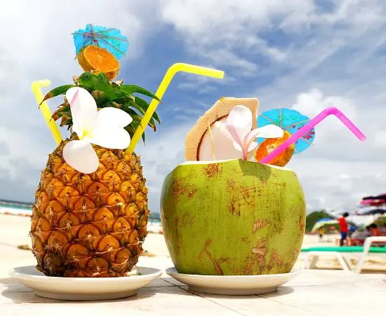 Tropical Beach Drinks