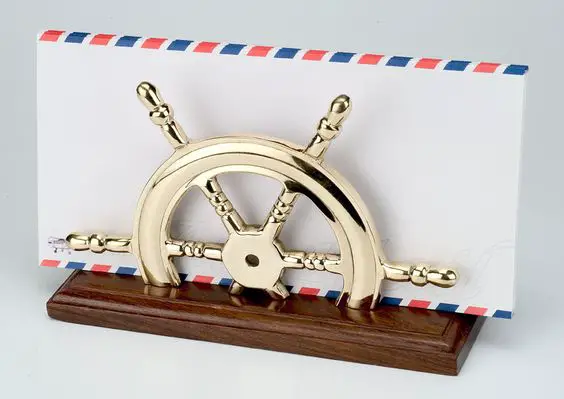 ship wheel letter holder